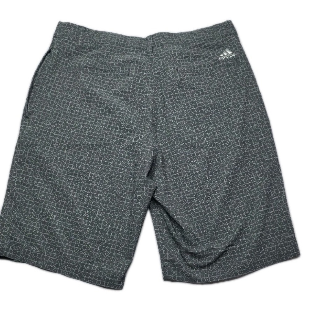 Adidas Shorts Mens 30 x 9 Charcoal Gray Golf Performance Geometric Print Casual - Picture 2 of 11